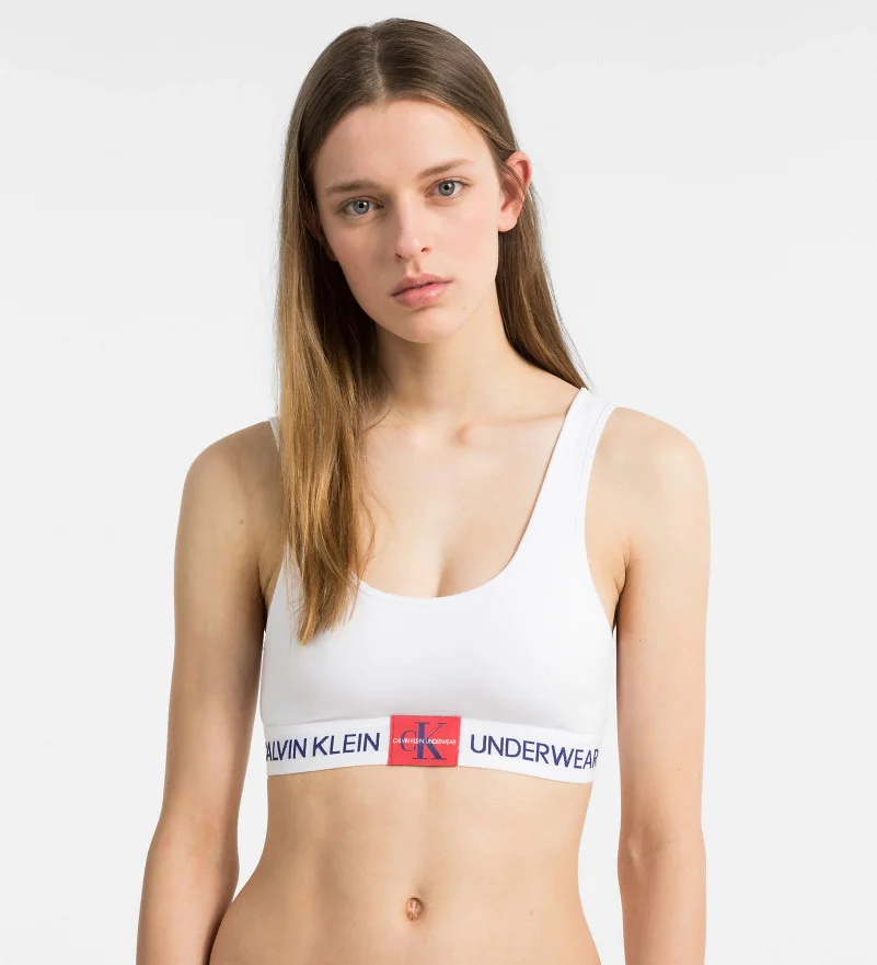 Sportovní bílá podprsenka  Calvin Klein