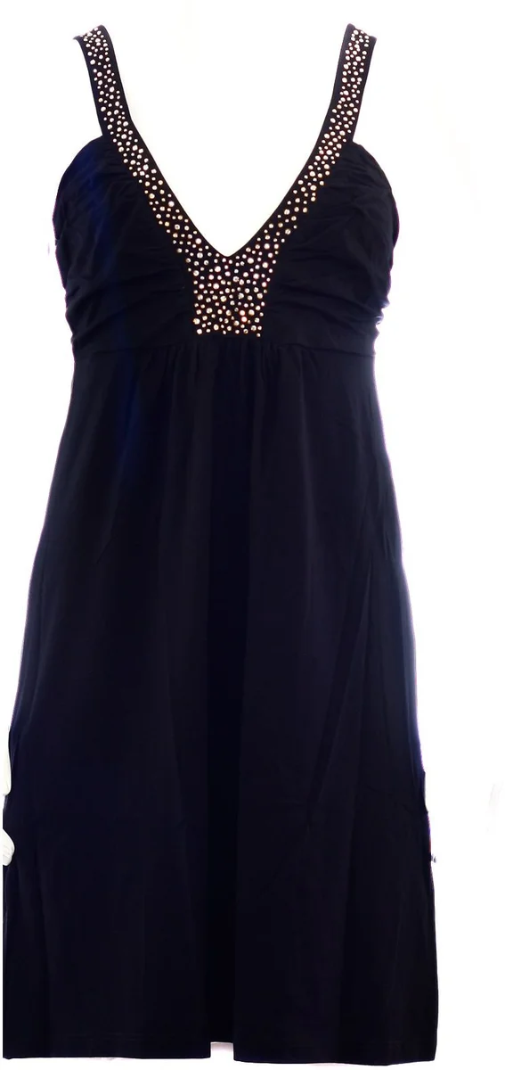 Černé elegantní šaty Favab s kamínky Swarovski