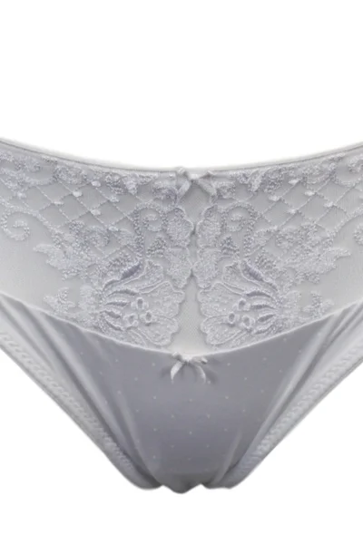 Bílá elegantní dámská tanga Felina s luxusní krajkou