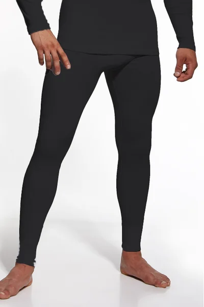Pánské podvlékací kalhoty Authentic plus v černé barvě Cornette