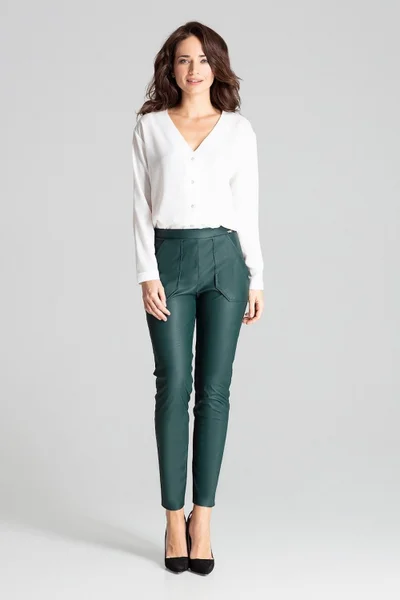 Dámské dlouhé kalhoty - Lenitif zelená