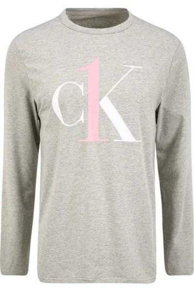 Pánské tričko PGK šedá - Calvin Klein