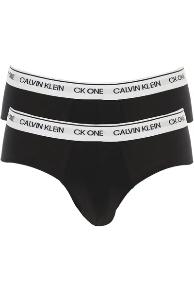 Pánské slipy 2pcs BNM v černé barvě - Calvin Klein