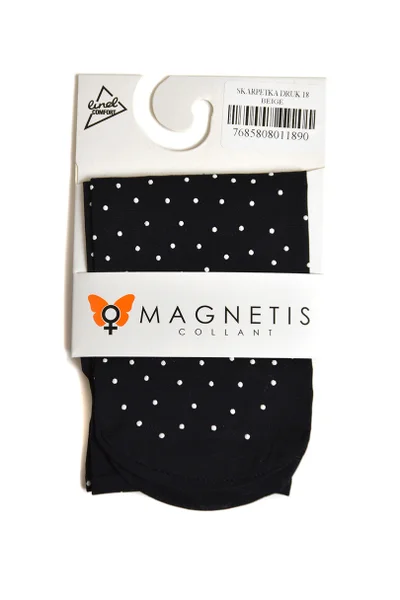 Dámské ponožky s potiskem - Magnetis černo  Gemini