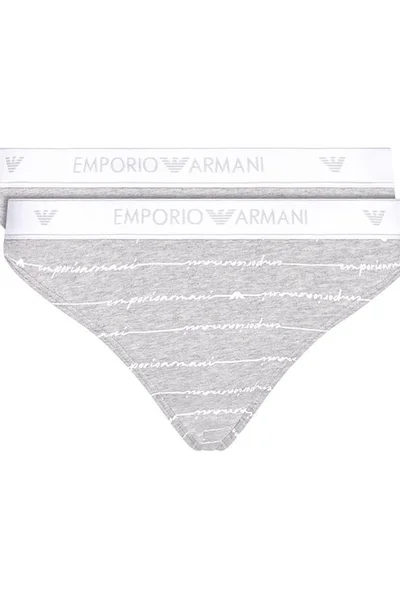 Dámské kalhotky  šedá - 2 pack - Emporio Armani