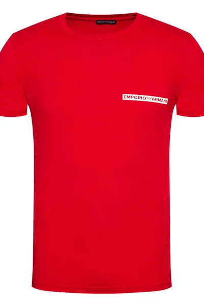 Pánské tričko  červená - Emporio Armani