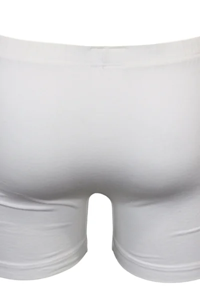 Bílé pánské boxerky Favab přiléhavé s krátkou nohavičkou