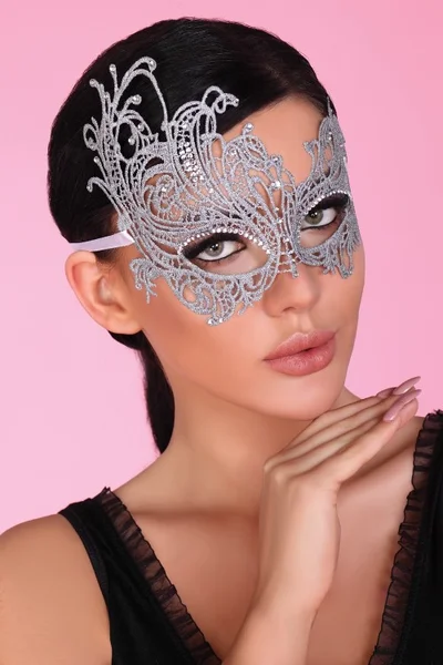Pánské krásná maska Silver - LivCo Corsetti
