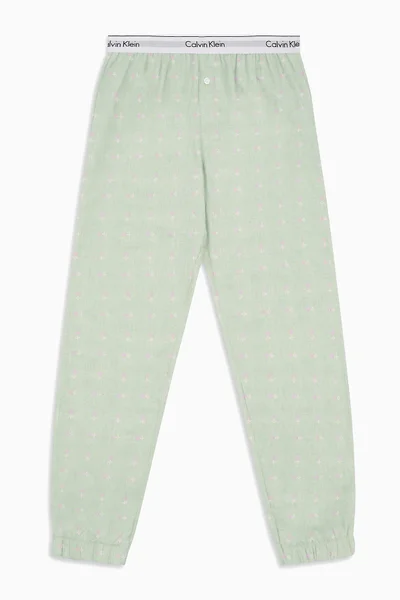 Dámské pyžamové kalhoty zelená - Calvin Klein