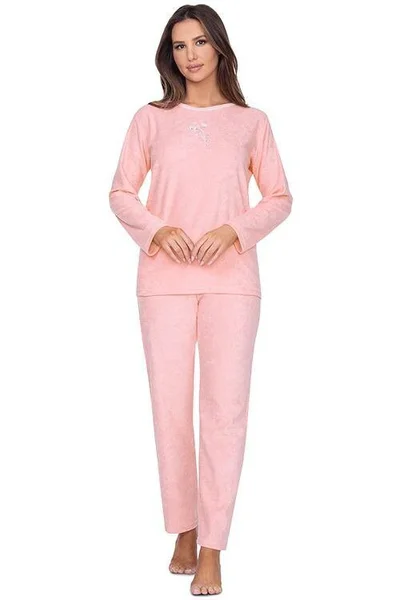 Dámské froté pyžamo Emily v růžové barvě Regina