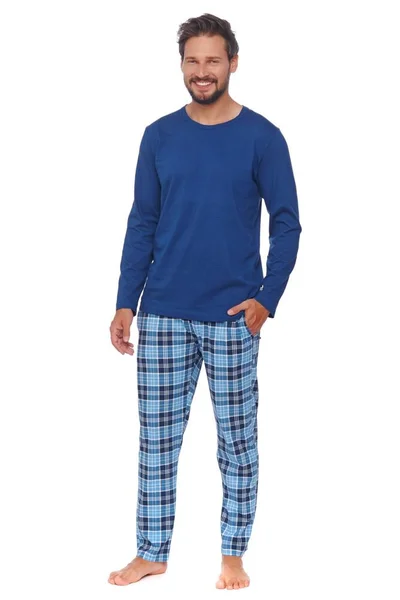 Pánské pyžamo  v modré barvě Dn-nightwear