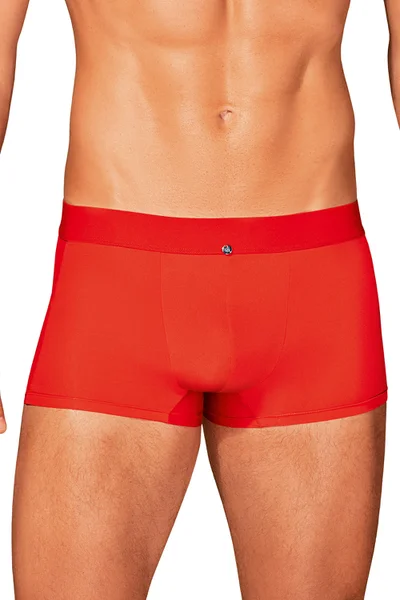 Pánské slipy Boldero boxer shorts v červené barvě - Obsessive