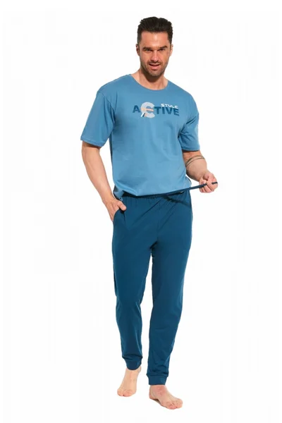 Pánské pyžamo  - Cornette Modrá