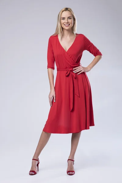 Dámské šaty Look Leyla červená - Made With Love Gemini