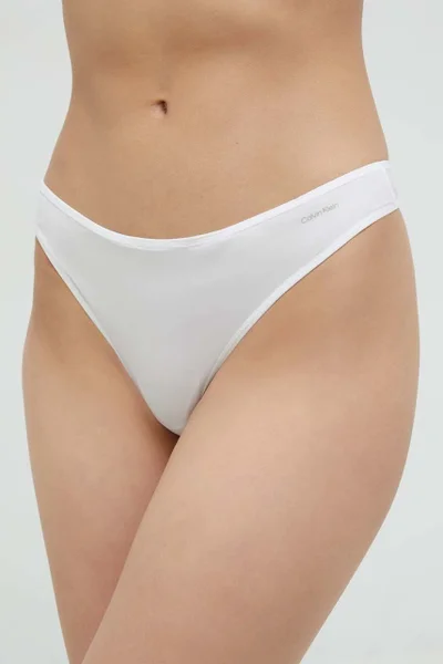 Dámské tanga   v bílé barvě - Calvin Klein