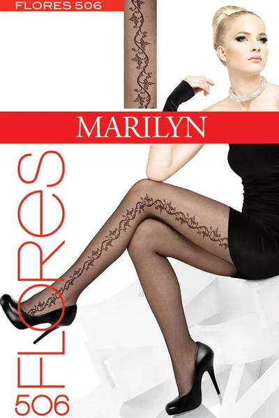 Dámské punčochy Flores - Marilyn tmavě šedá