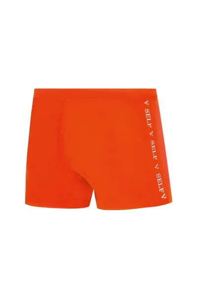 Pánské plavky  oranžové - Self oranžová