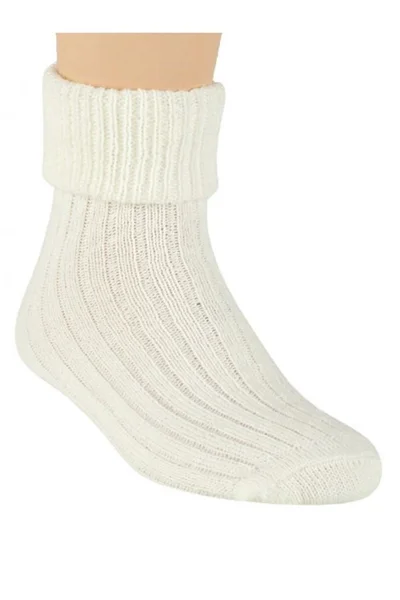 Dámské krémové ponožky Steven - měkké a pružné - ideální na spaní