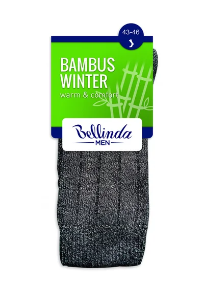 Pánské zimní ponožky BAMBUS WINTER SOCKS - Bellinda černá