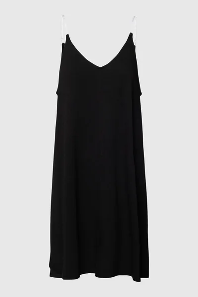 Podprsenka dámská krátká noční košile s ramínky   v černé barvě - DKNY