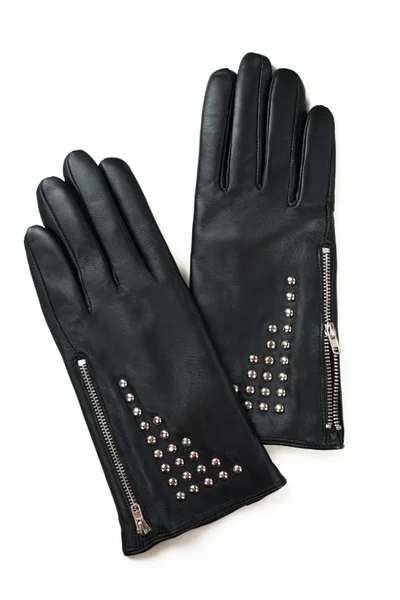 Černé kožené rukavice pro dámy Art of polo