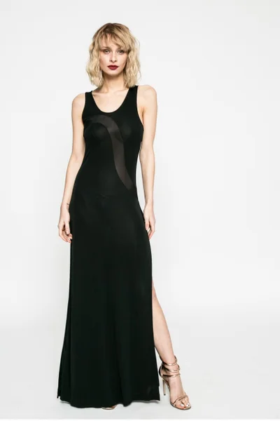 Černé plážové šaty Calvin Klein dlouhé