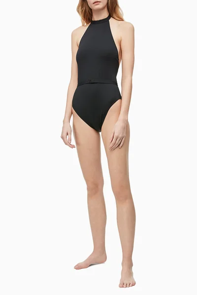 Černé jednodílné plavky  Calvin Klein
