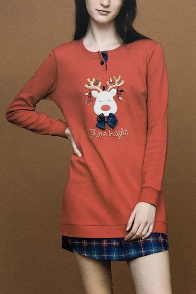 Dámská noční košile s vánočním motivem NoiDiNotte
