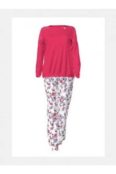 Elegantní dámské pyžamo s květinovým vzorem  Vamp
