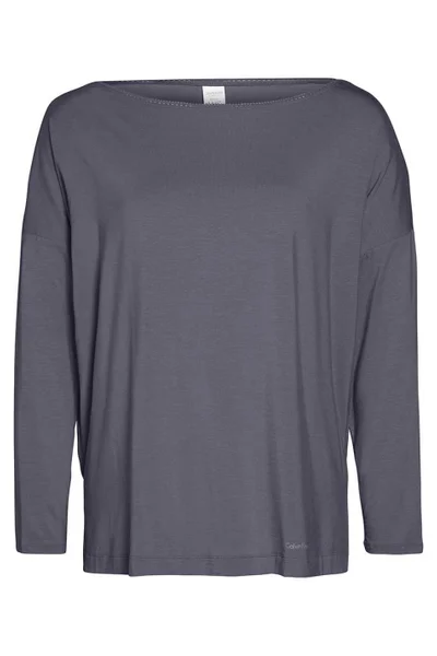 Dámské šedé triko na spaní  Calvin Klein
