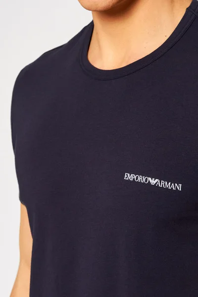 Pánské tričko 2pcs  černáčervená - Emporio Armani barevná