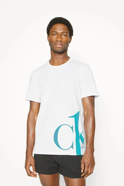 Pánské tričko - 1W8 - v bílé barvě - Calvin Klein