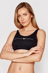 Dámská bralette sportovní podprsenka  v černé barvě - Emporio Armani