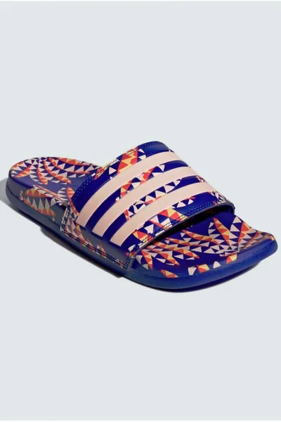 Žabky Adidas Comfort modré s 3 proužky