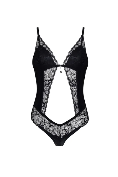 Černé erotické body Lauren teddy - Beauty Night Fashion