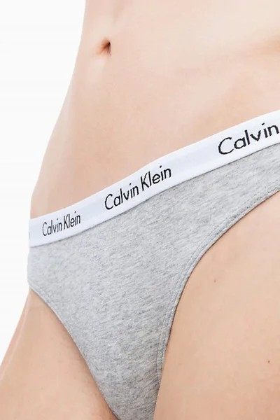 Dámské šedé kalhotky bikini - Calvin Klein