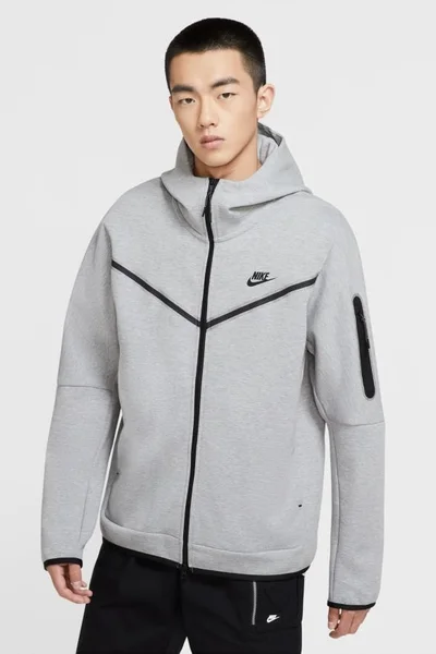 Pánská mikina Nike Tech Fleece světle šedá Nife