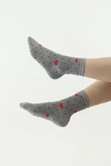 Šedé srdíčkové ponožky Moraj