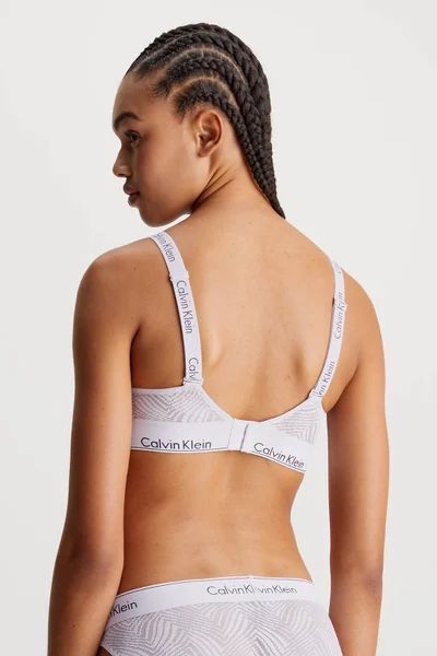 Lehká krajková podprsenka s podpisem - Calvin Klein