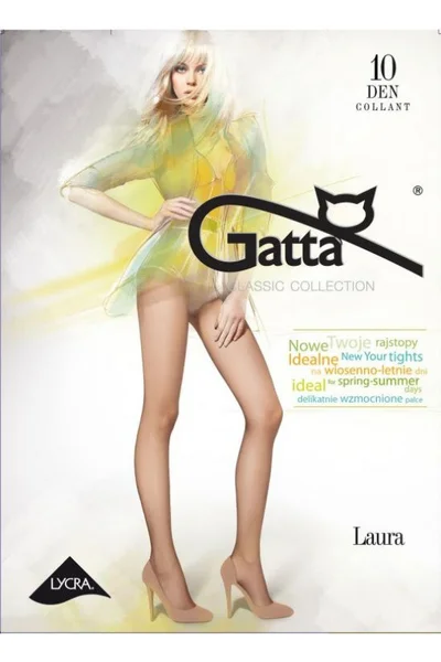 Průsvitné punčochové kalhoty s elastanem Laura den od Gatty