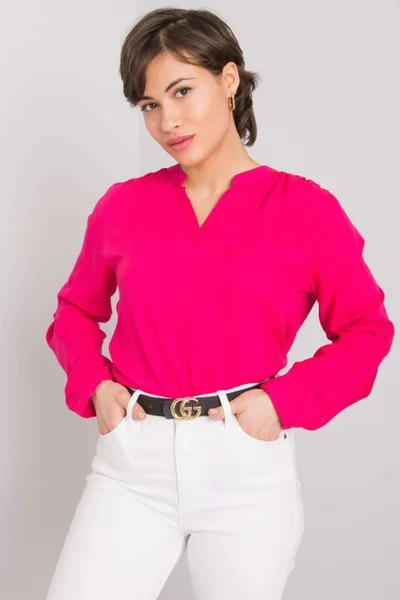 Růžová Rue Paris košile - 100% bavlna