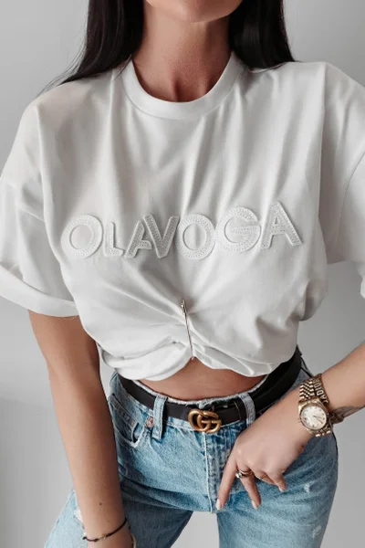 Dámské tričko Ola Voga v bílé barvě