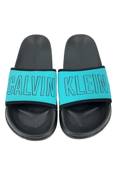 Plážové pantofle tyrkysové Calvin Klein