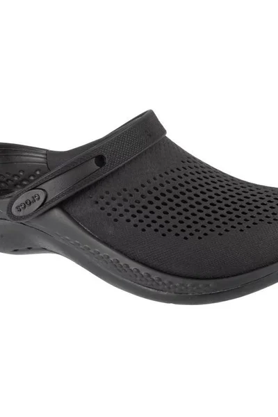 Černé Unisex Nazouváky/Žabky Crocs s Páskem