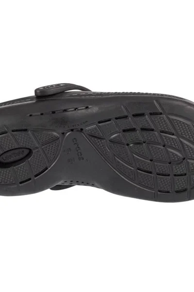 Černé Unisex Nazouváky/Žabky Crocs s Páskem