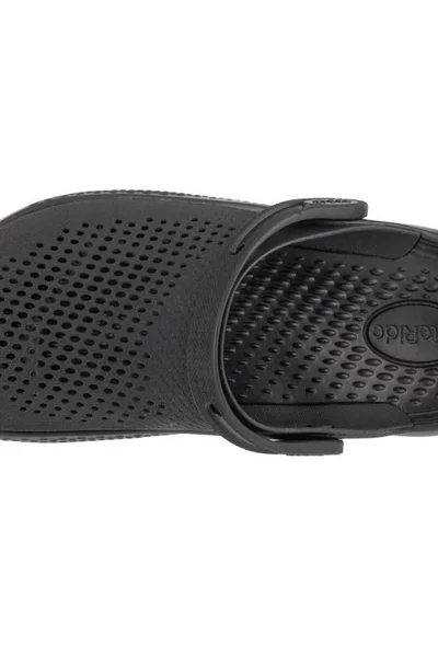 Černé Unisex Nazouváky/Žabky Crocs s Páskem