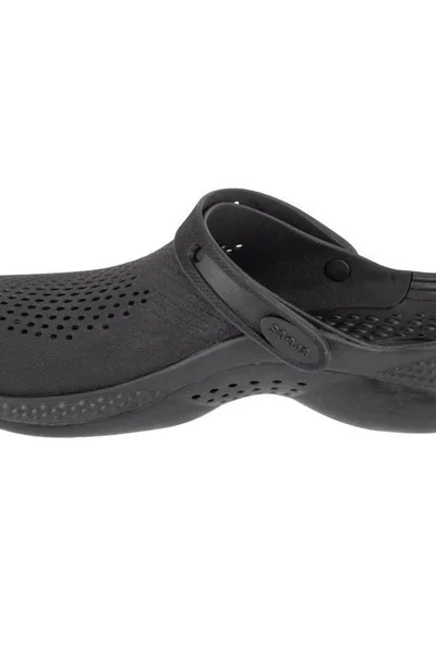 Černé Unisex Nazouváky/Žabky Crocs s Páskem