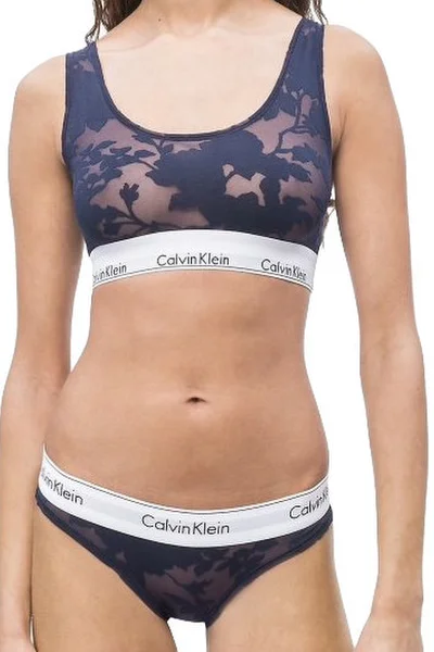 Dámská modrá sportovní podprsenka Calvin Klein