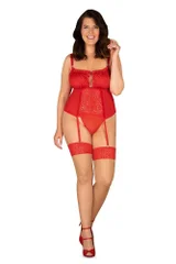 Dámské okouzlující punčochy Blossmina stockings - Obsessive červená