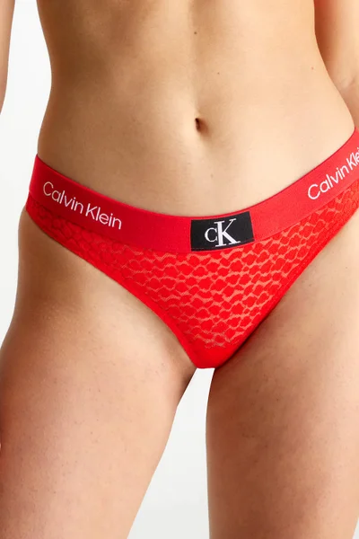 Calvin Klein Dámská Tanga z Nylonu s Elastanem